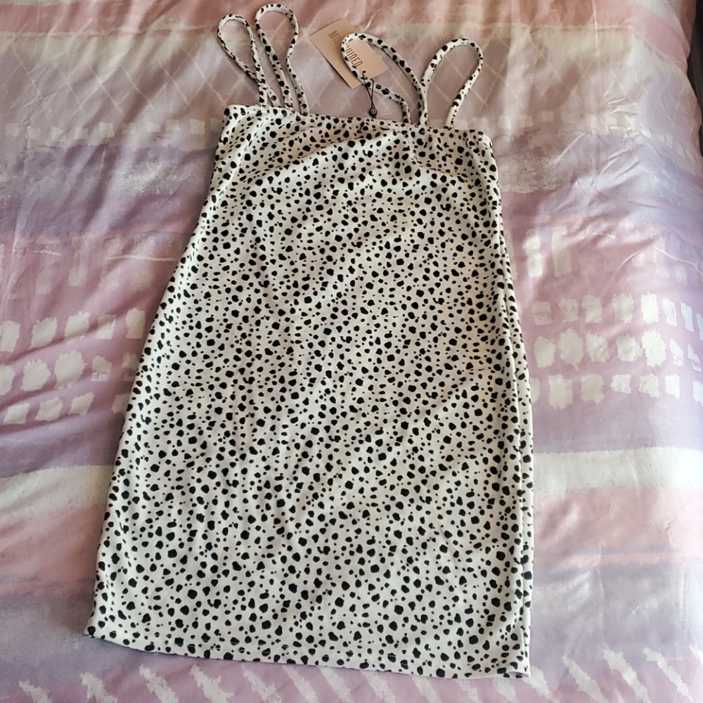 Double strap cami mini dress